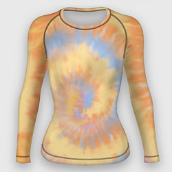 Рашгард женский Tie-Dye дизайн, цвет: 3D-принт