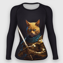 Рашгард женский Рыцарский кот, цвет: 3D-принт