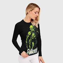 Рашгард женский Fallout green, цвет: 3D-принт — фото 2