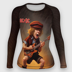 Рашгард женский ACDC art, цвет: 3D-принт