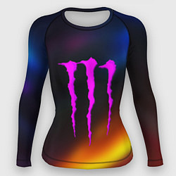 Женский рашгард Monster energy gradient color