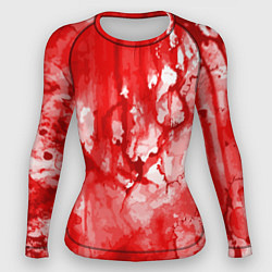 Женский рашгард Кровь на белом