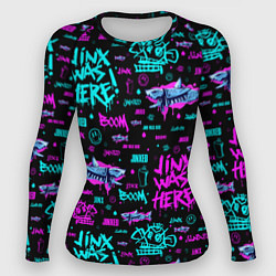 Женский рашгард Jinx Arcane pattern neon