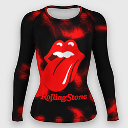 Рашгард женский Rolling Stone rock, цвет: 3D-принт
