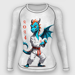 Рашгард женский Дракон на спорте 2024, цвет: 3D-принт