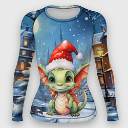 Женский рашгард Дракон зимний праздник