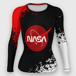 Рашгард женский NASA краски спорт, цвет: 3D-принт
