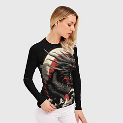 Рашгард женский Дракон вечности символ года, цвет: 3D-принт — фото 2