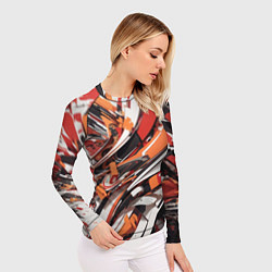 Рашгард женский Абстракционная иллюстрация, цвет: 3D-принт — фото 2