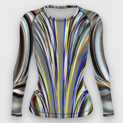 Женский рашгард Струйчатый перламутровый узор