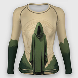 Рашгард женский Незнакомец в зелёном балахоне, цвет: 3D-принт