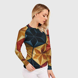 Рашгард женский Ромбовое вдохновение, цвет: 3D-принт — фото 2