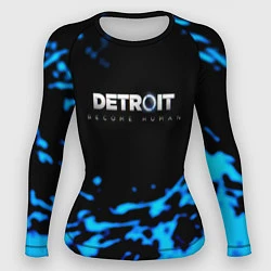 Рашгард женский Detroit become human голубая кровь, цвет: 3D-принт