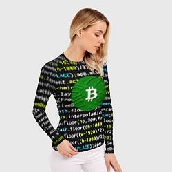 Рашгард женский Bitcoin сатоши, цвет: 3D-принт — фото 2