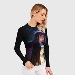 Рашгард женский Ферн темной ночью, цвет: 3D-принт — фото 2