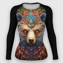 Рашгард женский Медведь фентези, цвет: 3D-принт