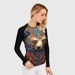 Рашгард женский Медведь фентези, цвет: 3D-принт — фото 2