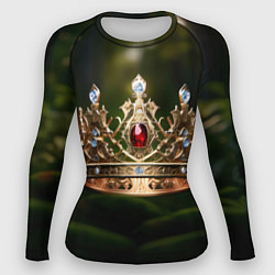Рашгард женский Королевская корона узорная, цвет: 3D-принт