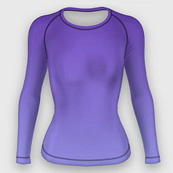 Рашгард женский Светлый фиолетовый градиент, цвет: 3D-принт
