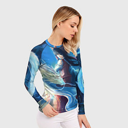 Рашгард женский Touhou Project Рейму Дракон, цвет: 3D-принт — фото 2