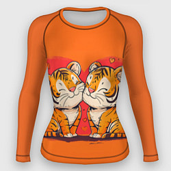 Женский рашгард Влюбленные львы и сердечки