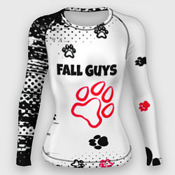 Рашгард женский Fall Guys kids game pattern, цвет: 3D-принт