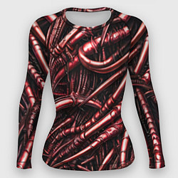 Женский рашгард Красные трубки чужих