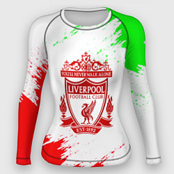 Рашгард женский Liverpool краски спорт, цвет: 3D-принт
