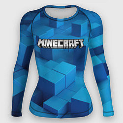 Рашгард женский Minecraft синие плиты, цвет: 3D-принт