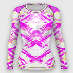 Рашгард женский Яркие узоры, цвет: 3D-принт
