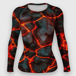Женский рашгард Трещины лавы