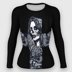 Женский рашгард Santa muerte cross