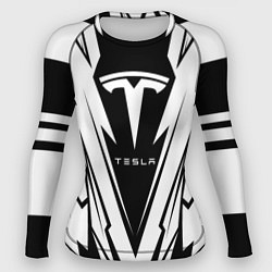Женский рашгард Tesla - black and white