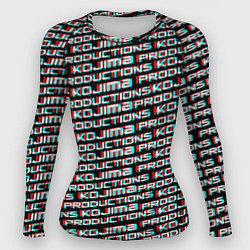 Рашгард женский Kojima glitch pattern studio, цвет: 3D-принт