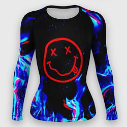 Рашгард женский Nirvana flame, цвет: 3D-принт
