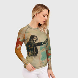 Рашгард женский Джон Уик в стиле гранж, цвет: 3D-принт — фото 2