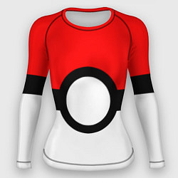 Рашгард женский Pokeball texture, цвет: 3D-принт