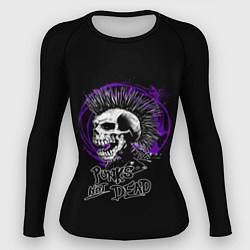 Рашгард женский Punk skull rock, цвет: 3D-принт