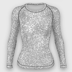 Женский рашгард Светлый серый текстура камень