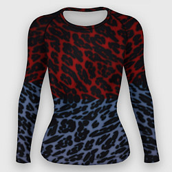 Рашгард женский Леопардовый стиль текстура, цвет: 3D-принт