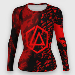 Женский рашгард Linkin park red logo