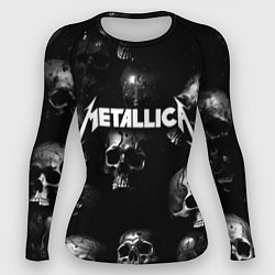 Рашгард женский Metallica - logo rock group, цвет: 3D-принт