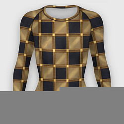 Женский рашгард Узор в шахматную клетку из квадратов