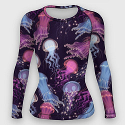 Женский рашгард Светящиеся медузы