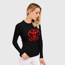 Рашгард женский Toyota red logo, цвет: 3D-принт — фото 2