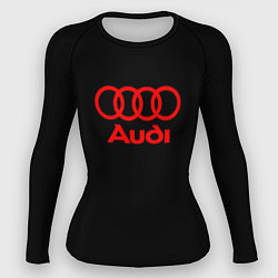 Рашгард женский Audi red logo, цвет: 3D-принт