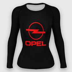 Рашгард женский Opel red logo auto, цвет: 3D-принт