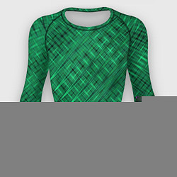 Рашгард женский Насыщенный зелёный текстурированный, цвет: 3D-принт