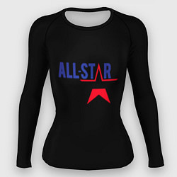 Рашгард женский All stars logo, цвет: 3D-принт