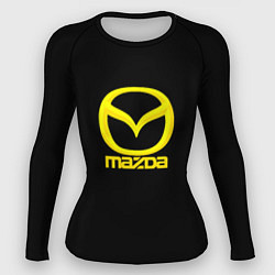 Рашгард женский Mazda yellow, цвет: 3D-принт